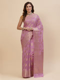Zari Border Booti Cotton Woven Saree