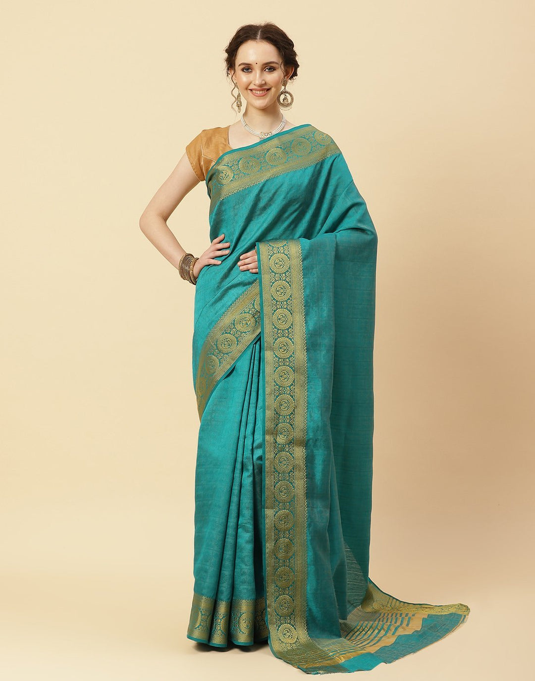 Woven Art Handloom Zari Border Saree