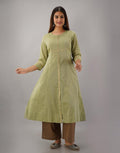 Printed Cotton Anarkali Kurti With Pant