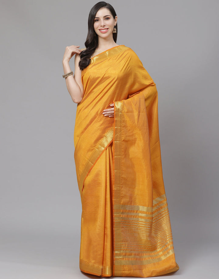 Zari Border Art Handloom Woven Saree