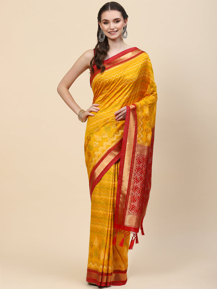 Zari Jaal Handloom Woven Saree