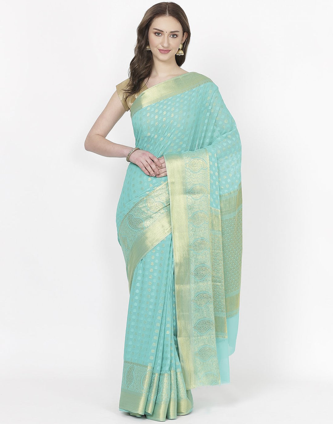Red Art Chiffon Saree
