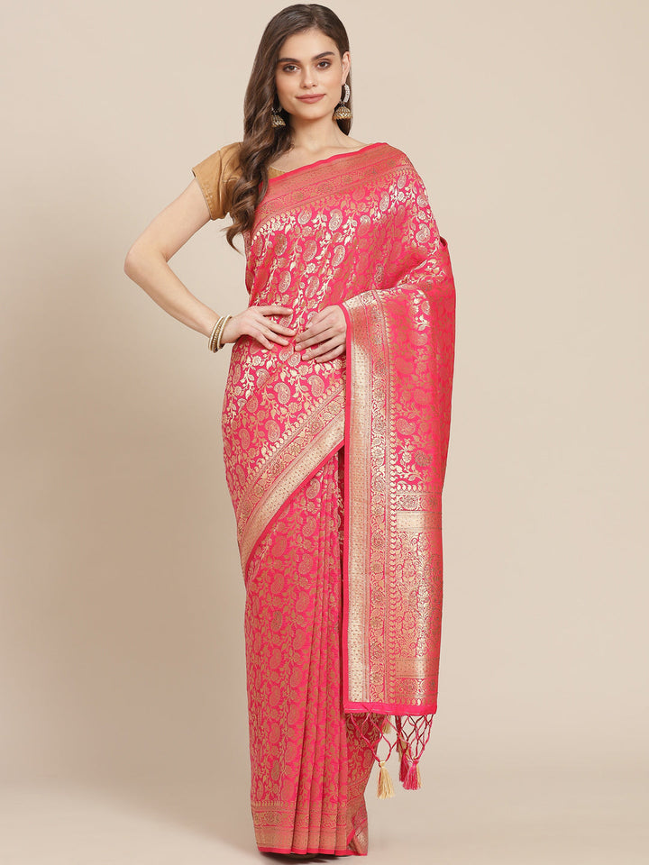 Stone Jaal Banarasi Saree