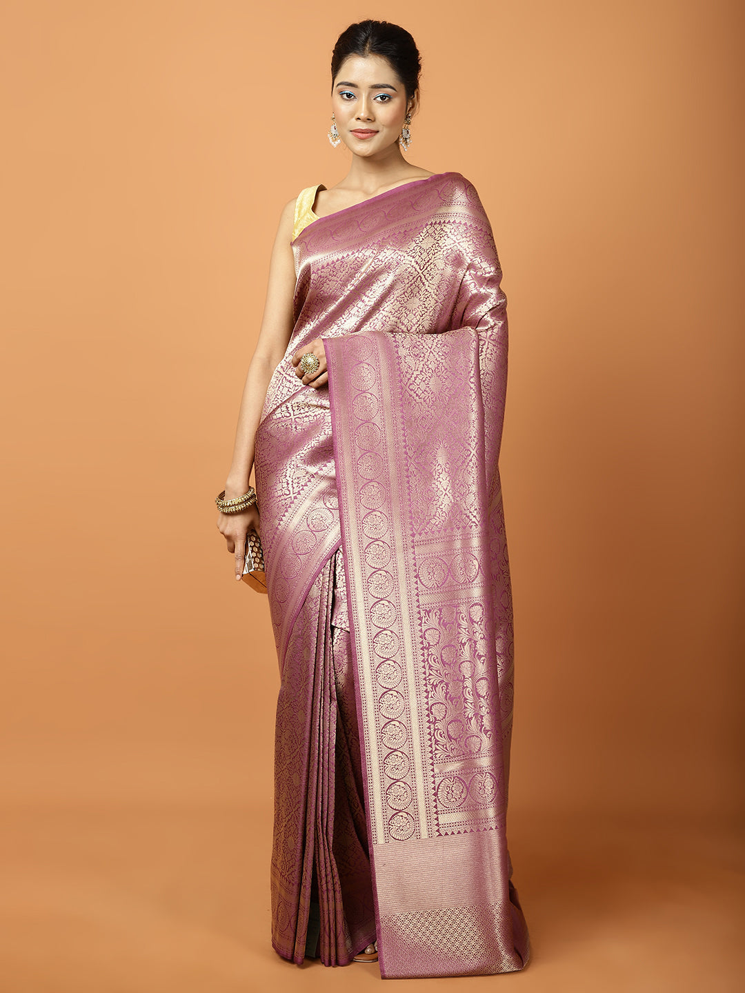 Zari Jaal Banarasi Woven Saree