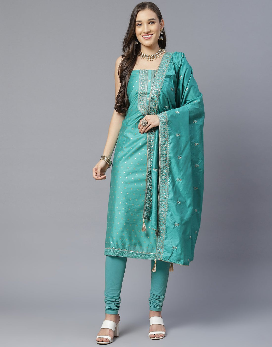 Chanderi Suit Set