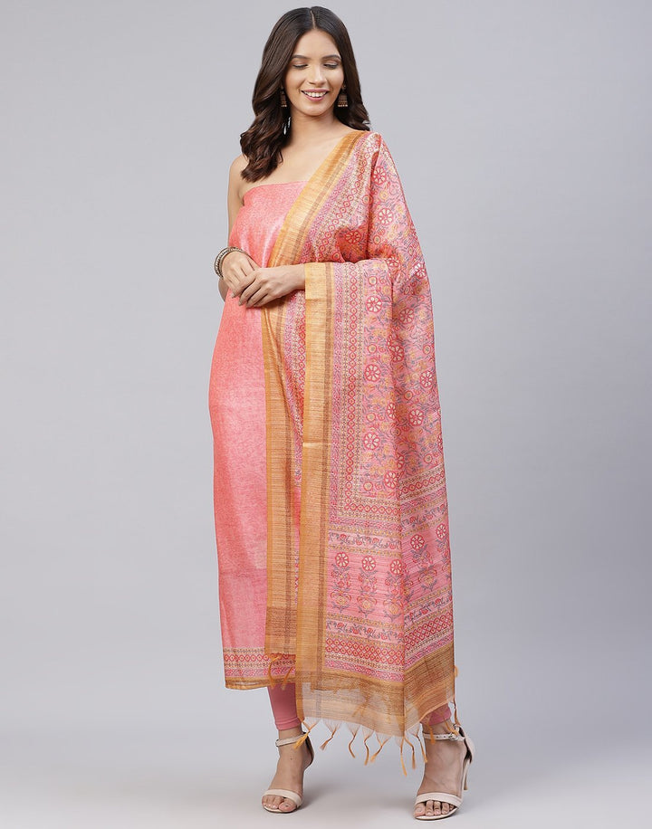 Chanderi Printed Suit Piece