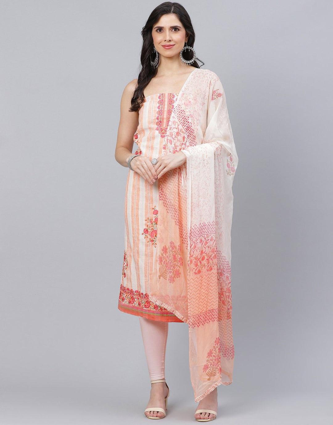 Chanderi Embroidered Suit piece