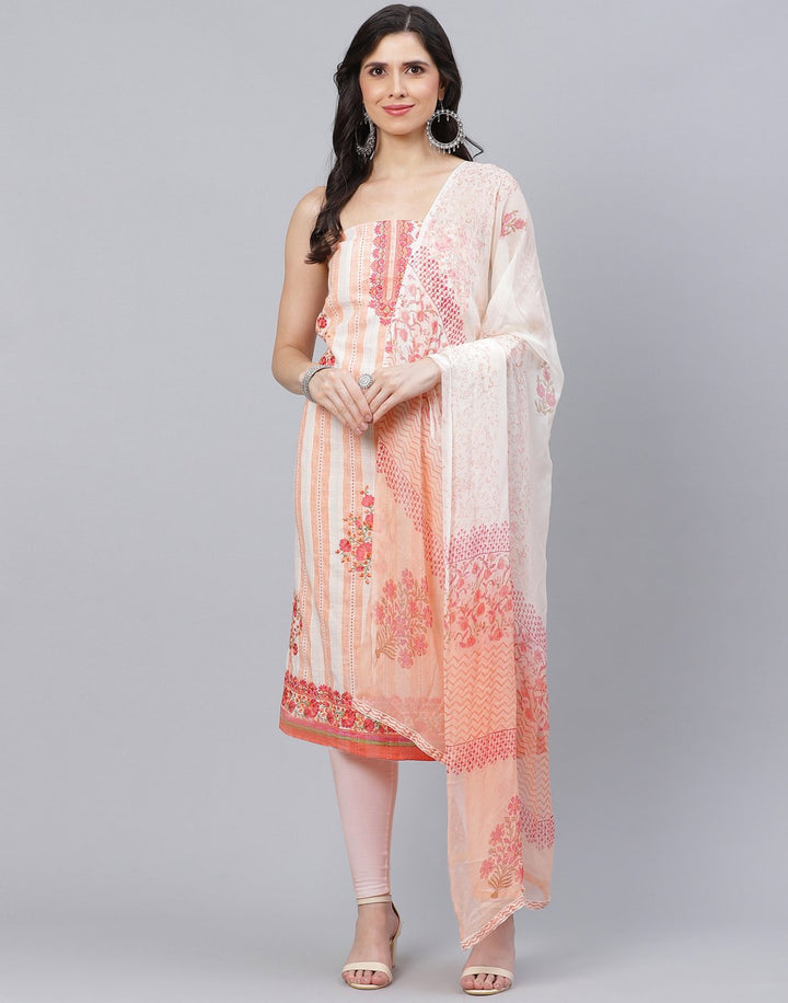Chanderi Embroidered Suit piece