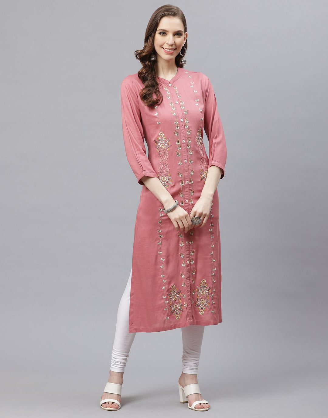 Cotton Kurti With Embroidery