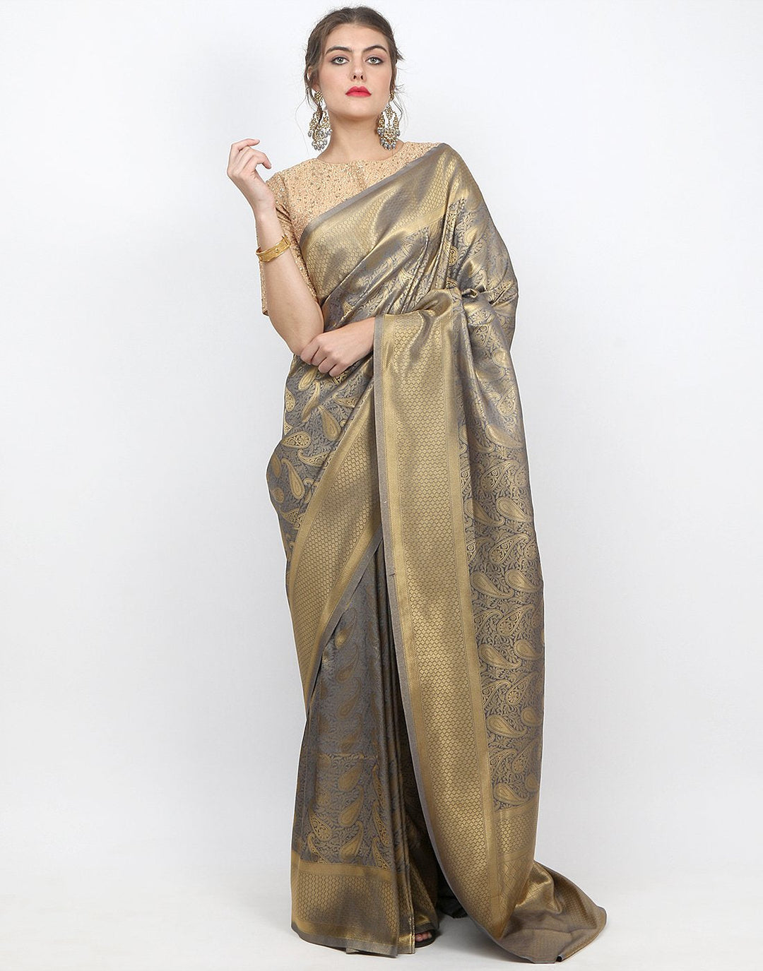 Pink Art Handloom Saree