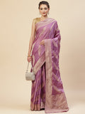 Zari Jaal Satin Woven Saree