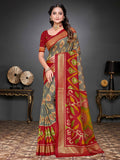 Printed Art Silk Saree