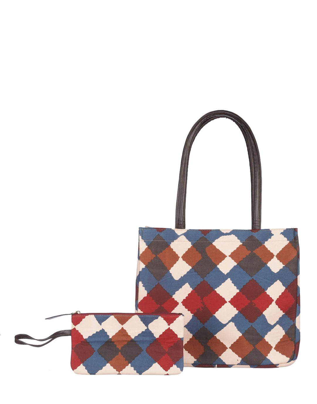 Elegant Multi Color Handbag And Purse Set