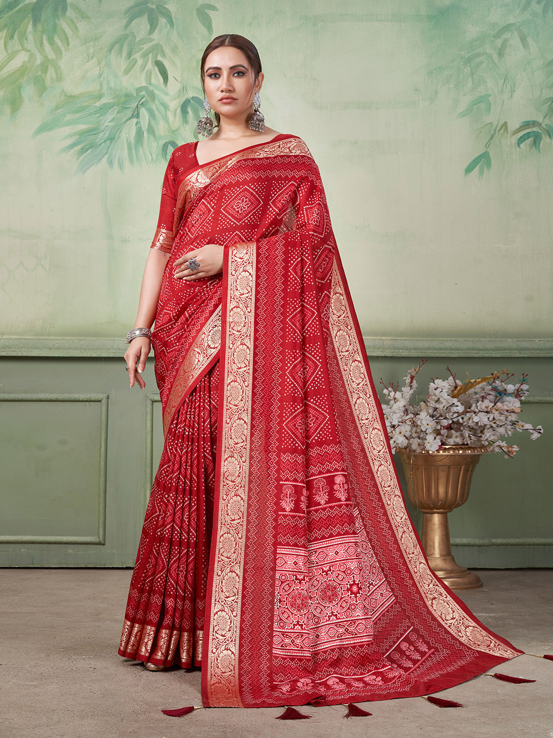 Printed Art Silk Saree