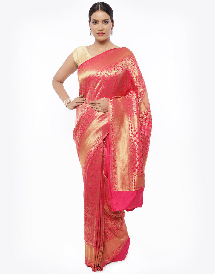 MBZ Meena Bazaar-Art Handloom Woven Saree