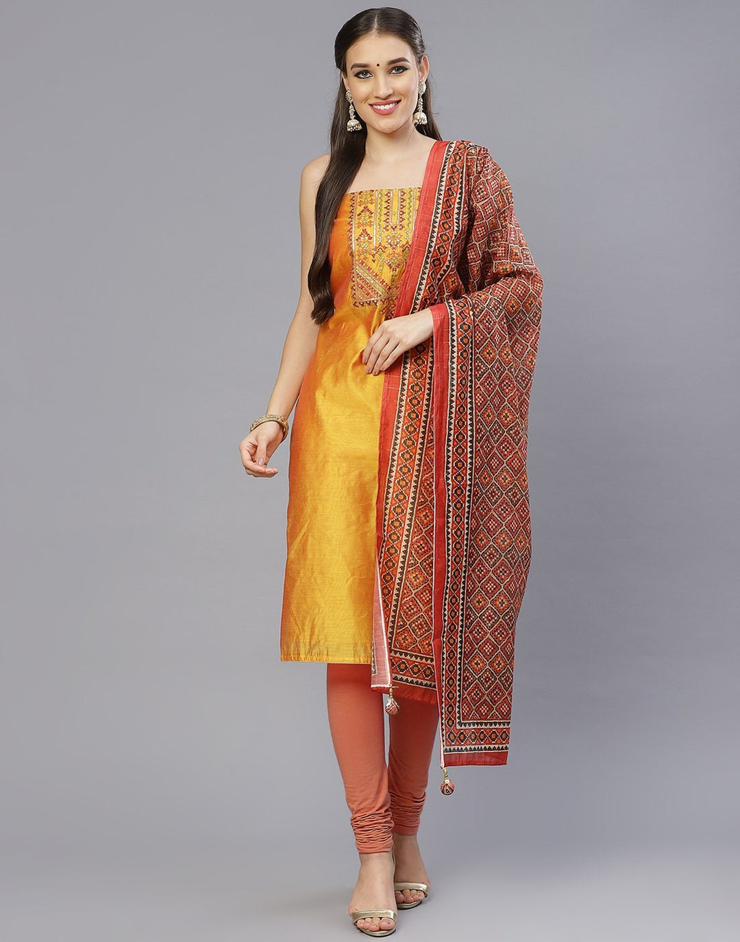 Chanderi Suit Set