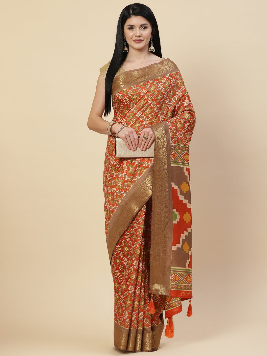 Patola Printed Handloom Saree