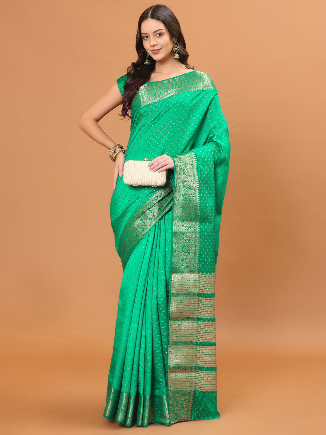 Zari Border Woven Art Silk Saree