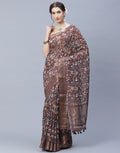 Printed Cotton Chanderi Saree