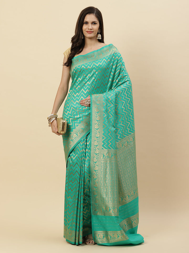 Zari Jaal Art Handloom Woven Saree
