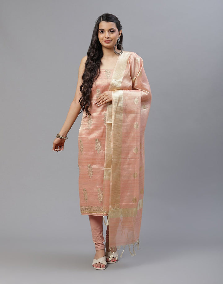 Chanderi Embroidered Suit piece