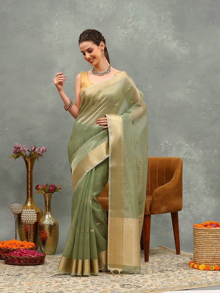 Woven Design Tissue Saree