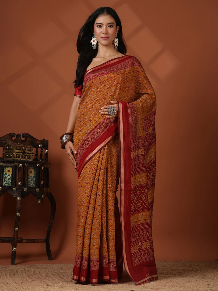 Digital Printed Art Silk Saree