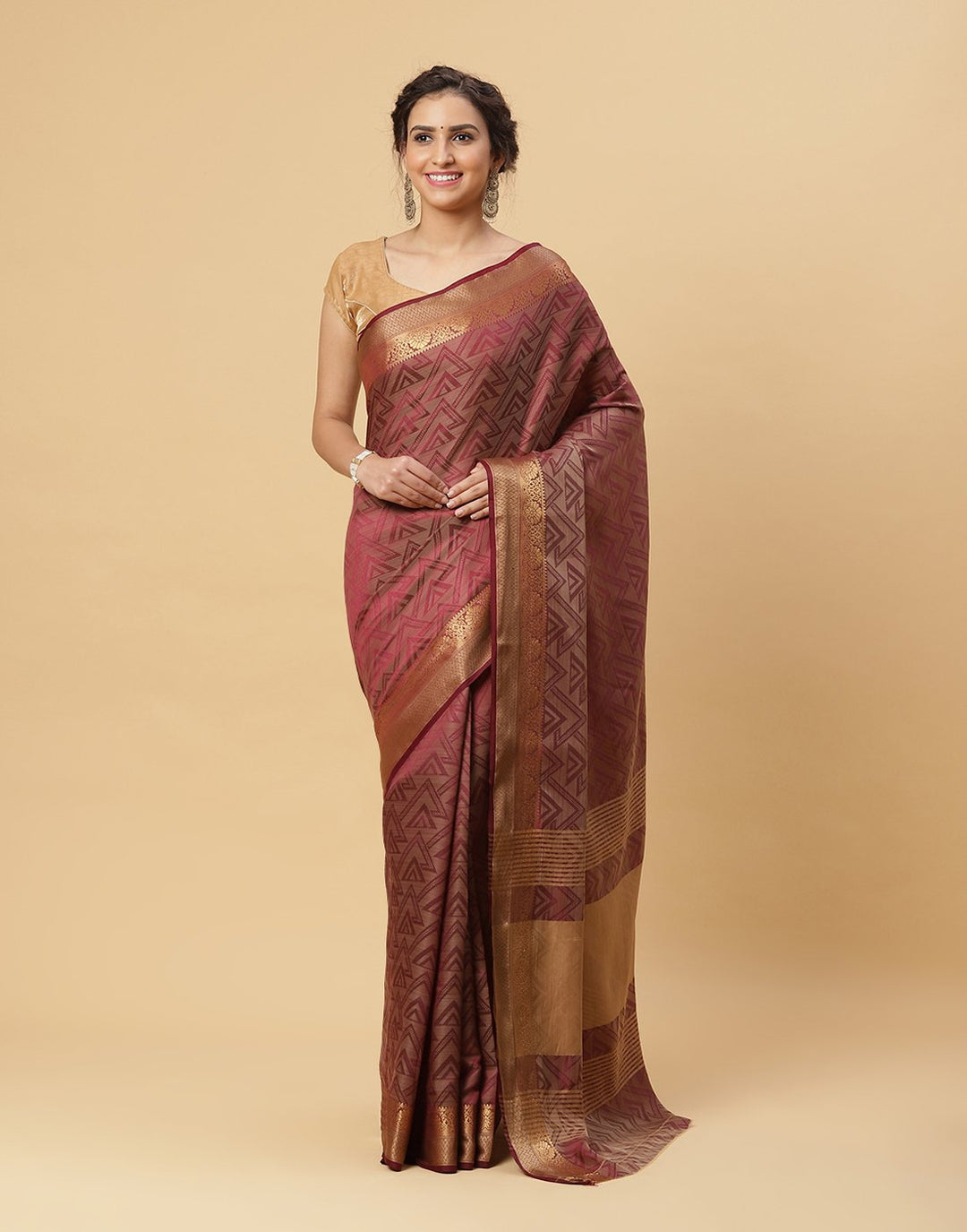 Woven Art Handloom Saree With Border
