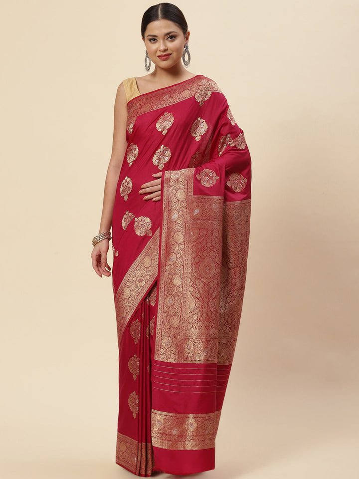Zari Booti Handloom Woven Saree