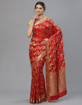 Zari Jaal Crepe Saree