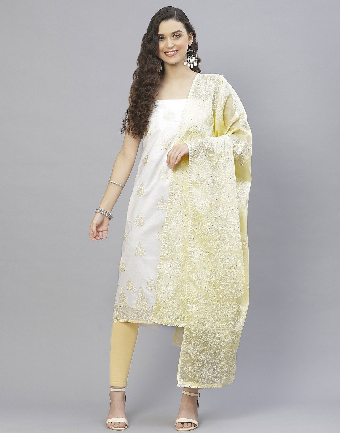 Cotton Embroidered Suit Set