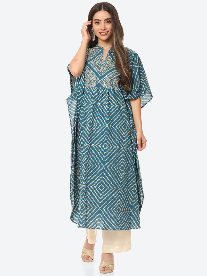 Printed Cotton Kaftan Kurta