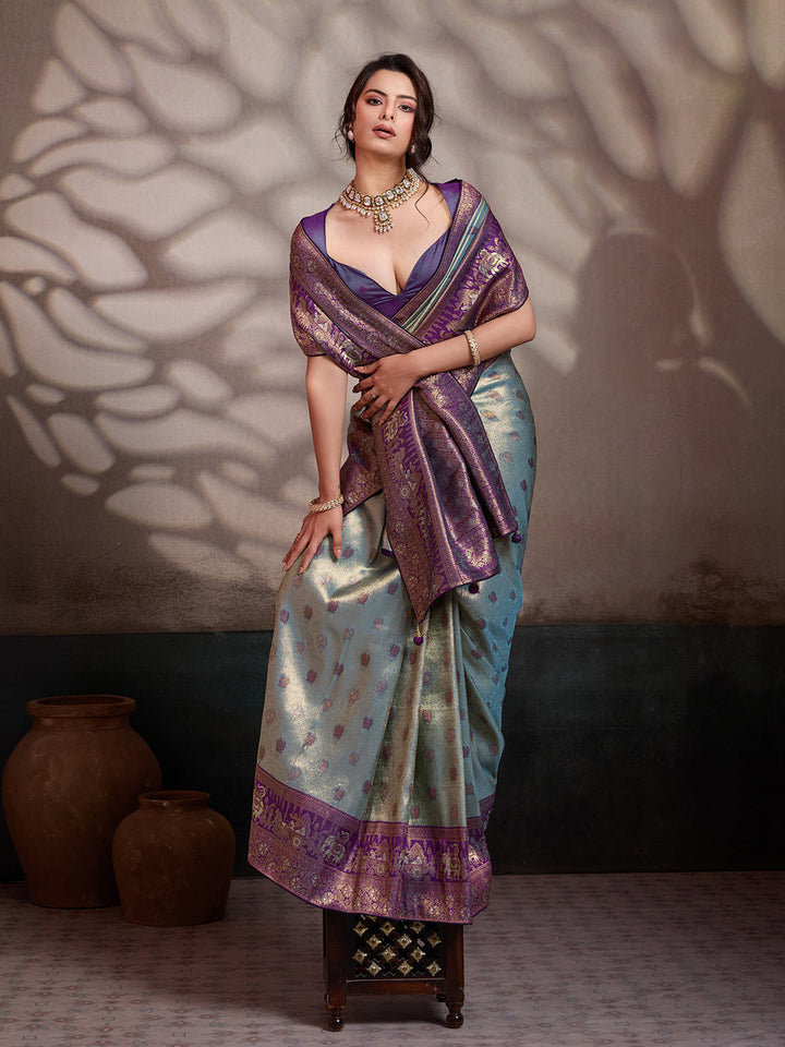 Woven Design Art Silk Saree