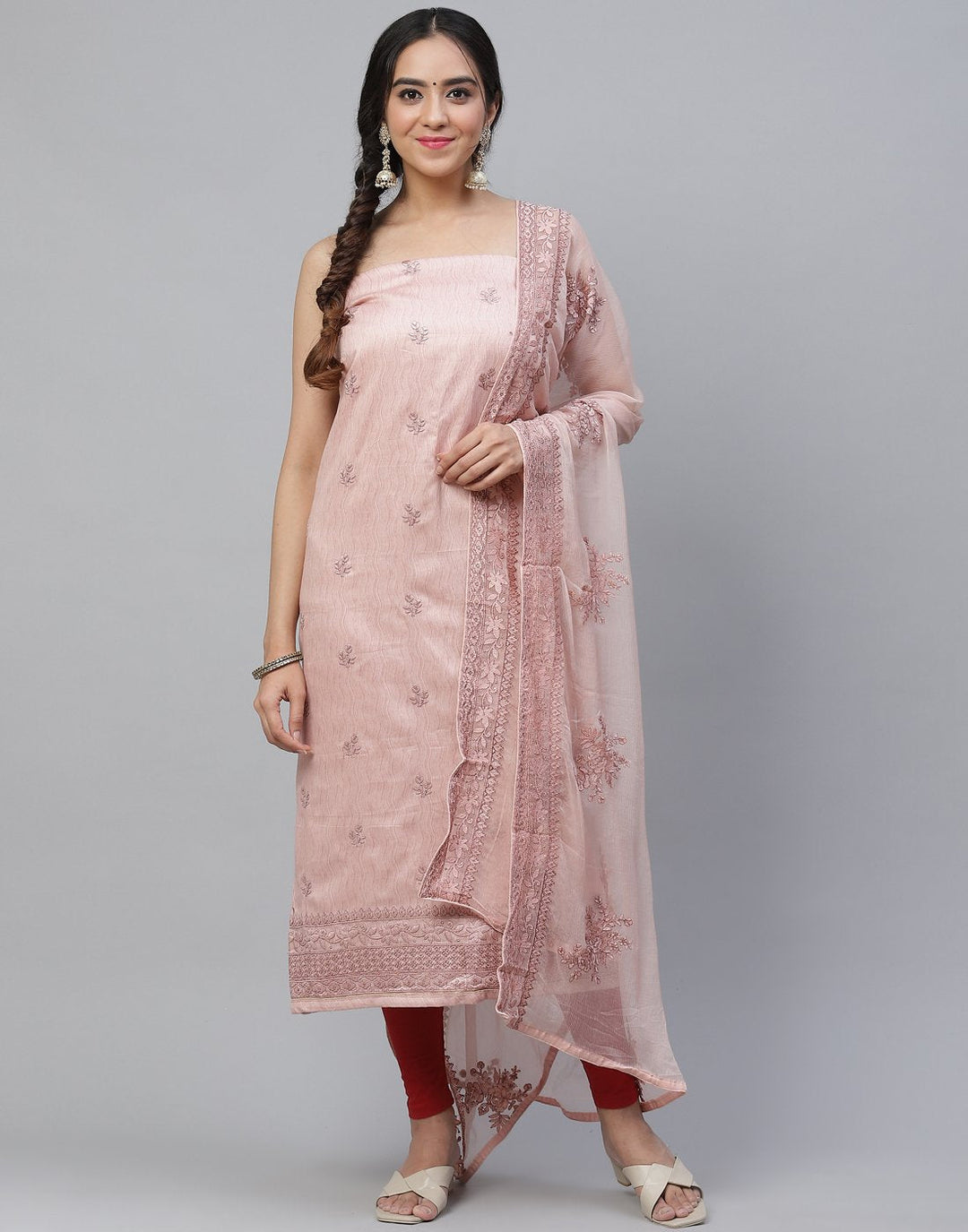 Cotton Embroidered Suit piece