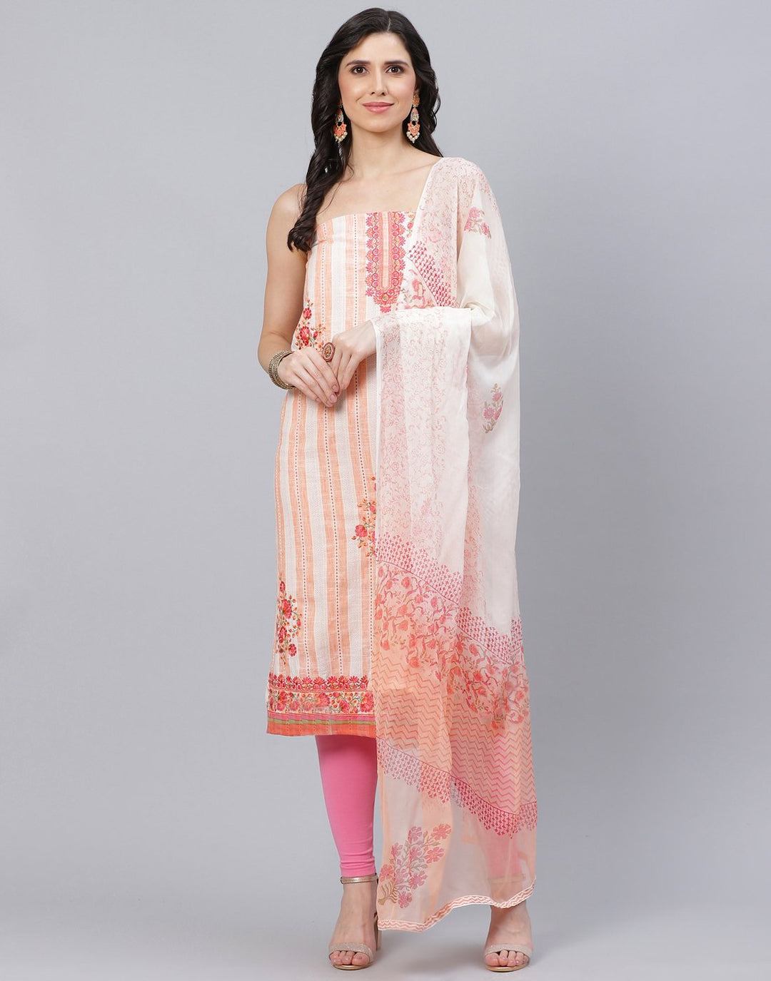 Cotton Embroidered Suit piece