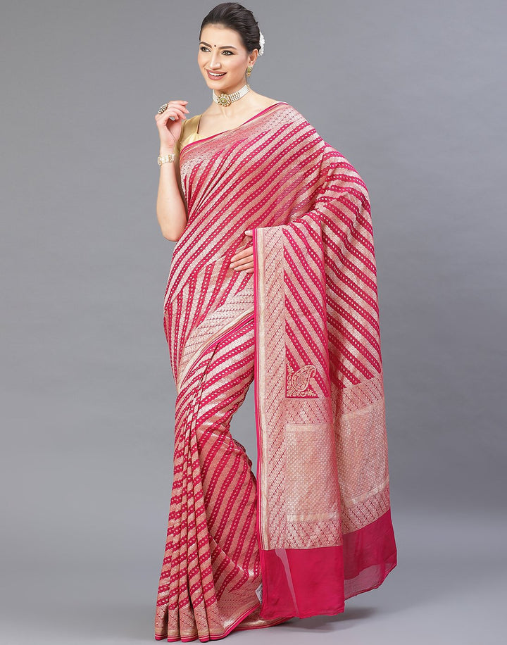 Georgette Banarasi Khaddi Saree