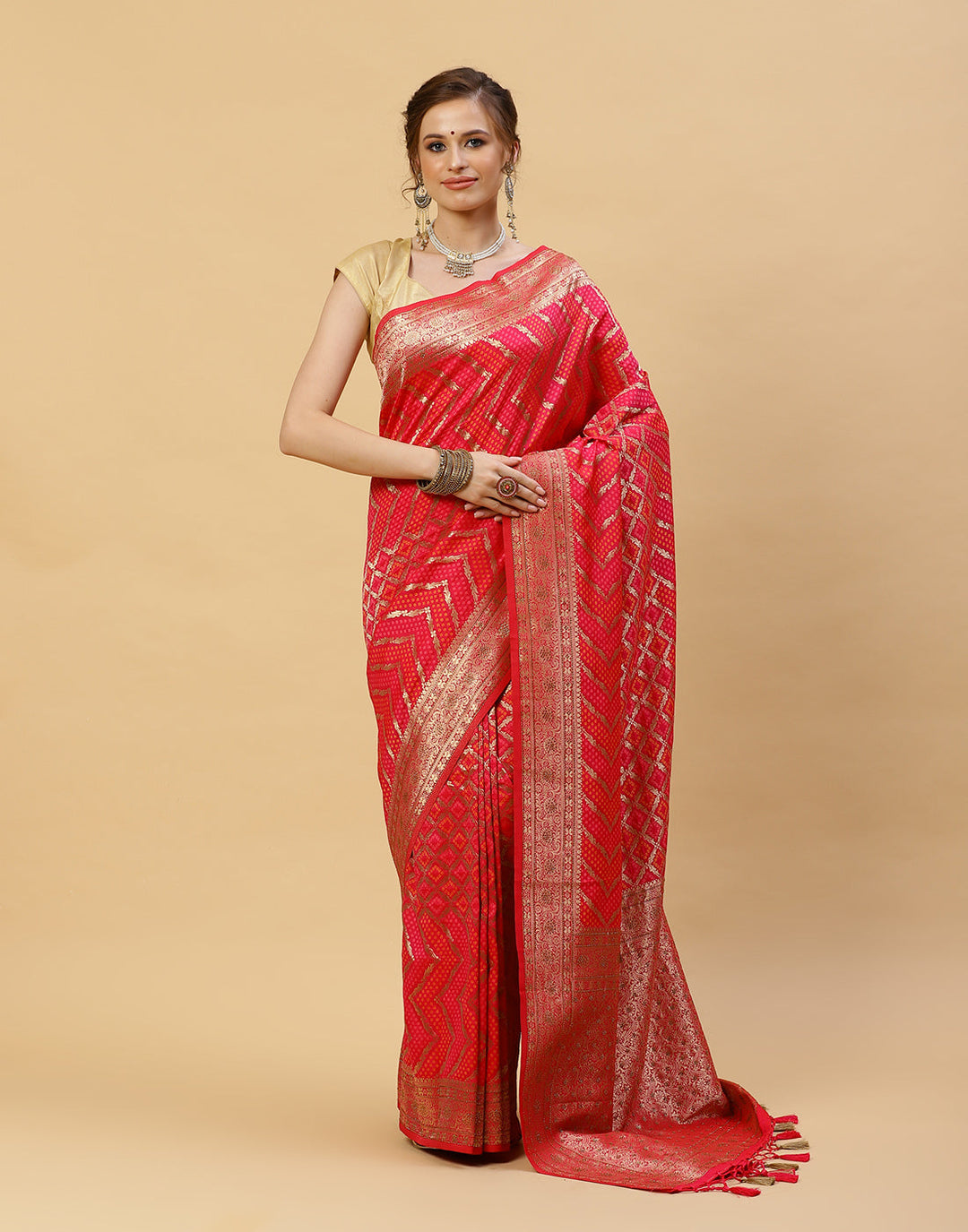 Woven Banarasi Art Handloom Saree