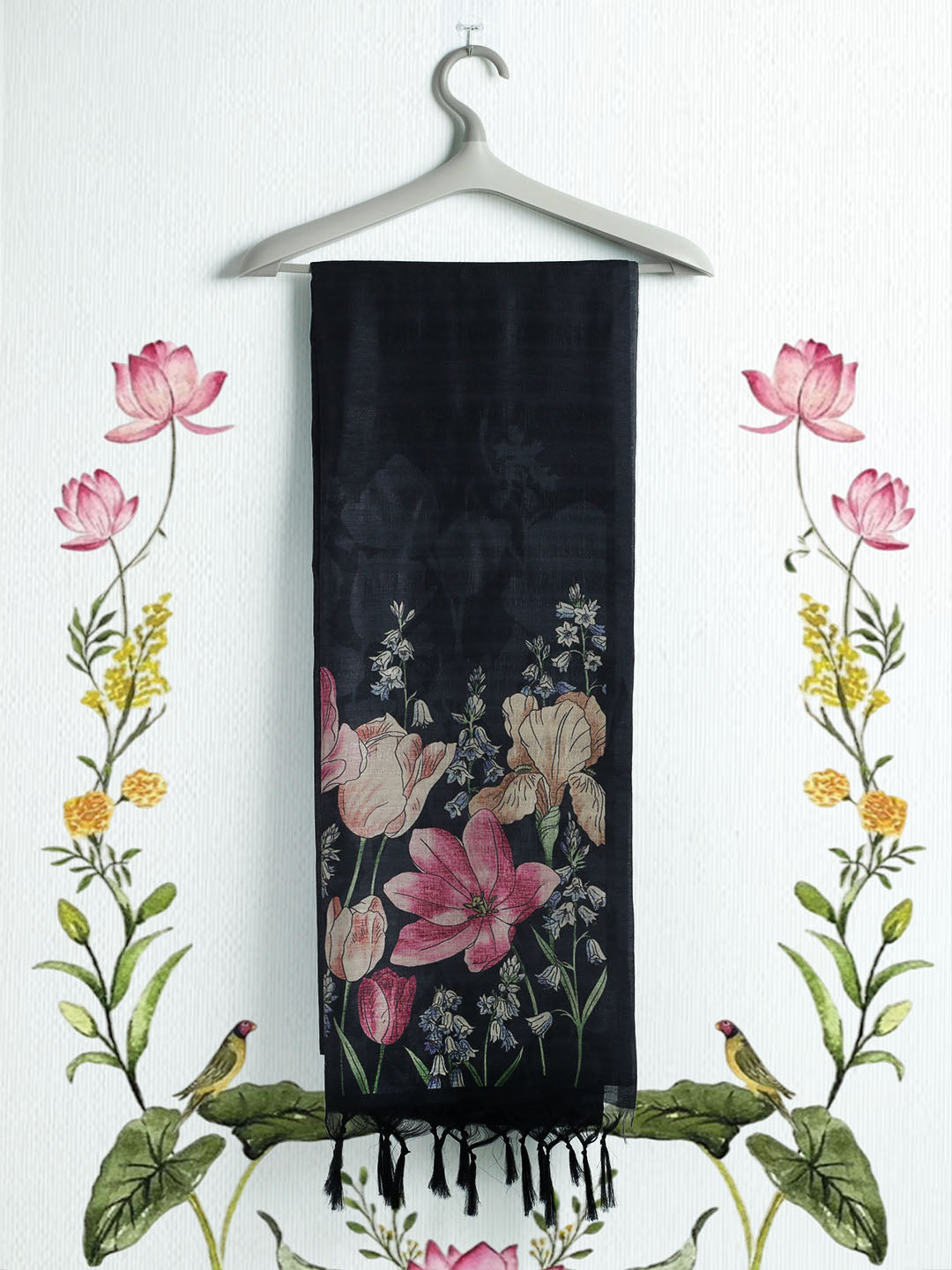 Printed Tussar Saree