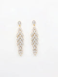 Gold & White Drop & Dangler Earrings