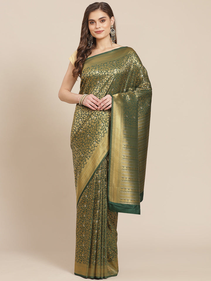Art Handloom Saree with Brocade Zari Jaal