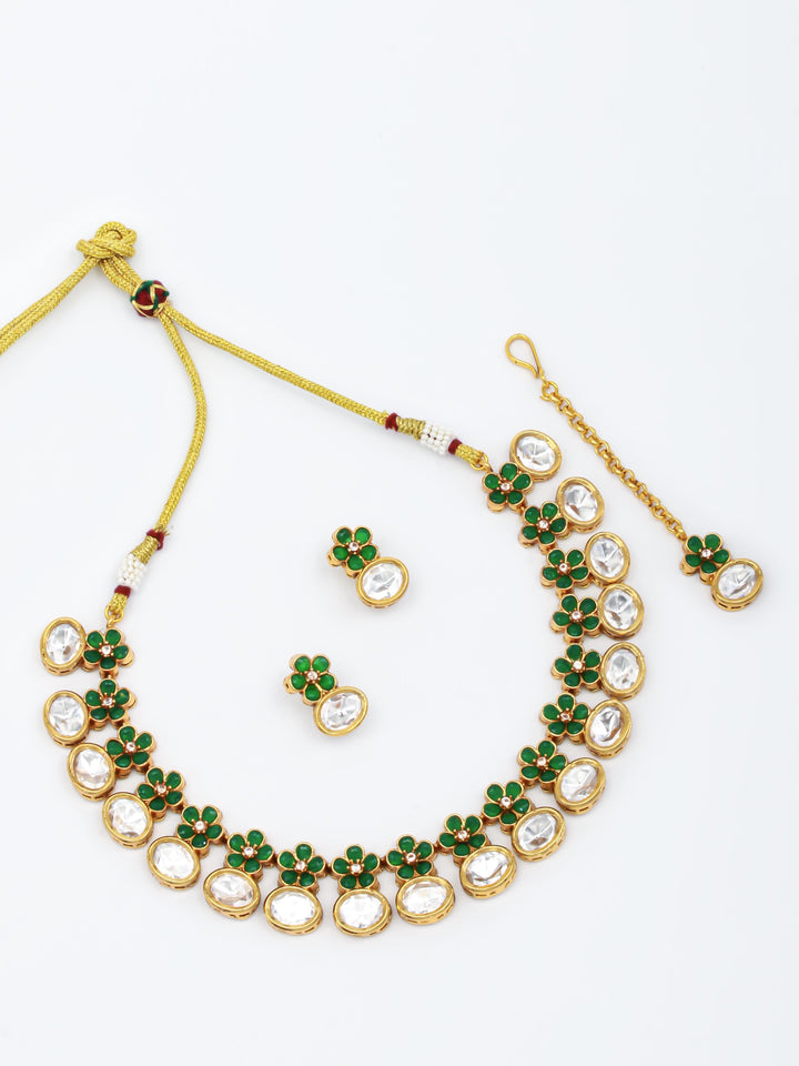 Kundan Necklace Set With Earrings