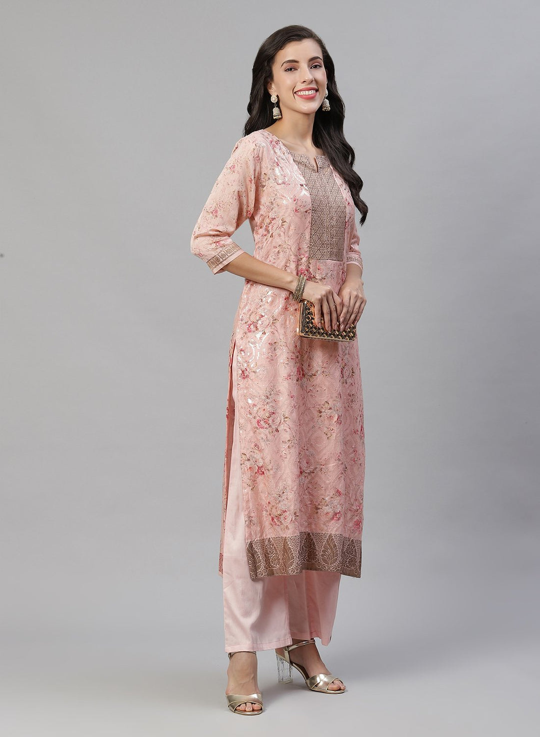 Printed Cotton Kurti With Pant