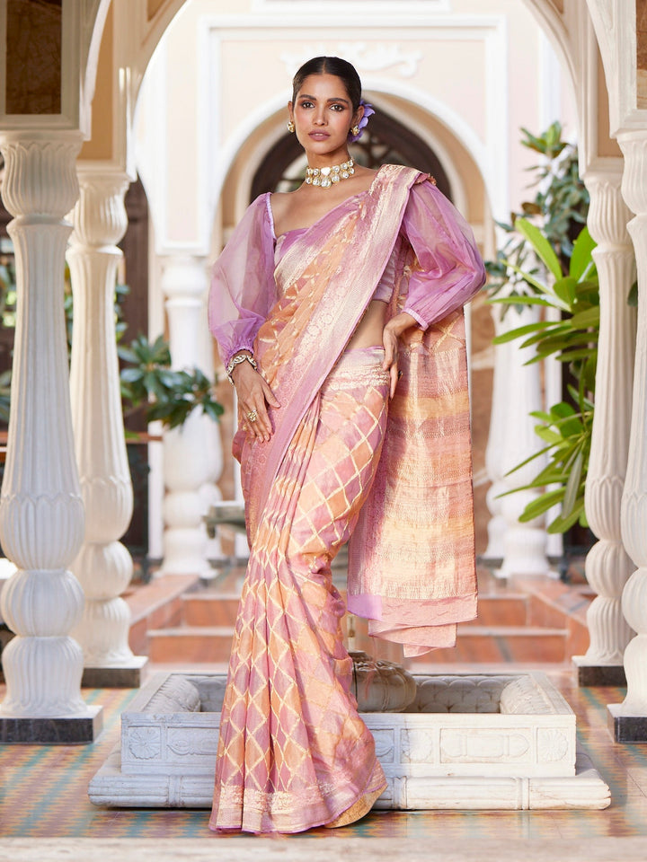 Tissue Georgette Plain Saree