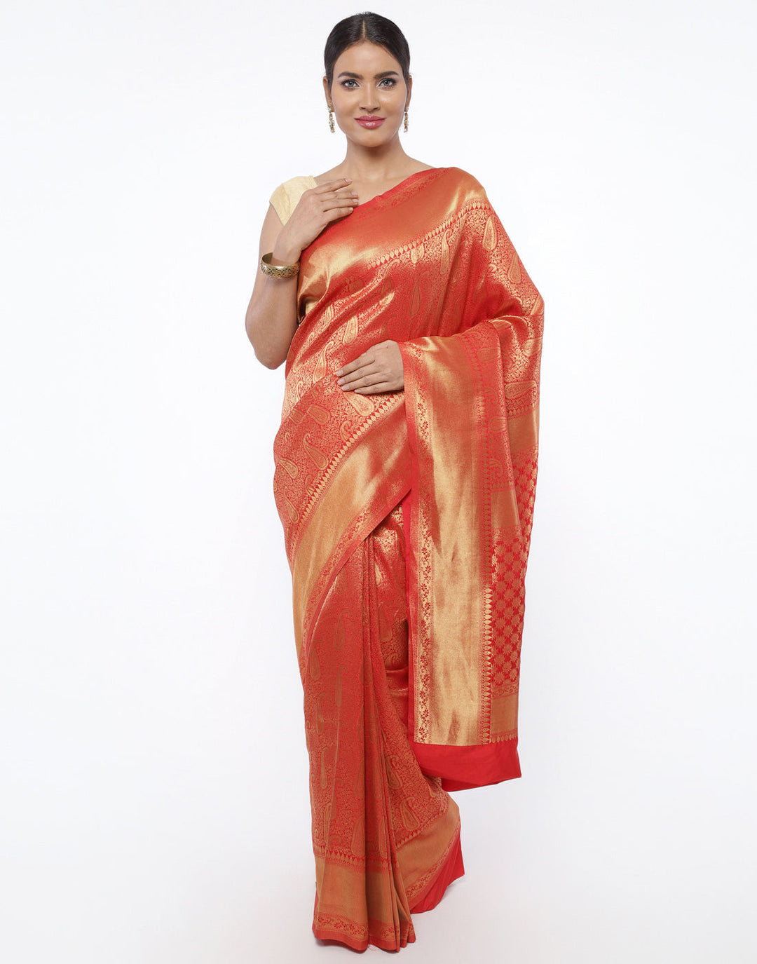 MBZ Meena Bazaar-Art Handloom Woven Saree