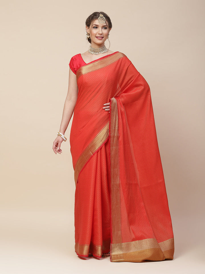 Jacquard Zari Work Woven Art Handloom Saree