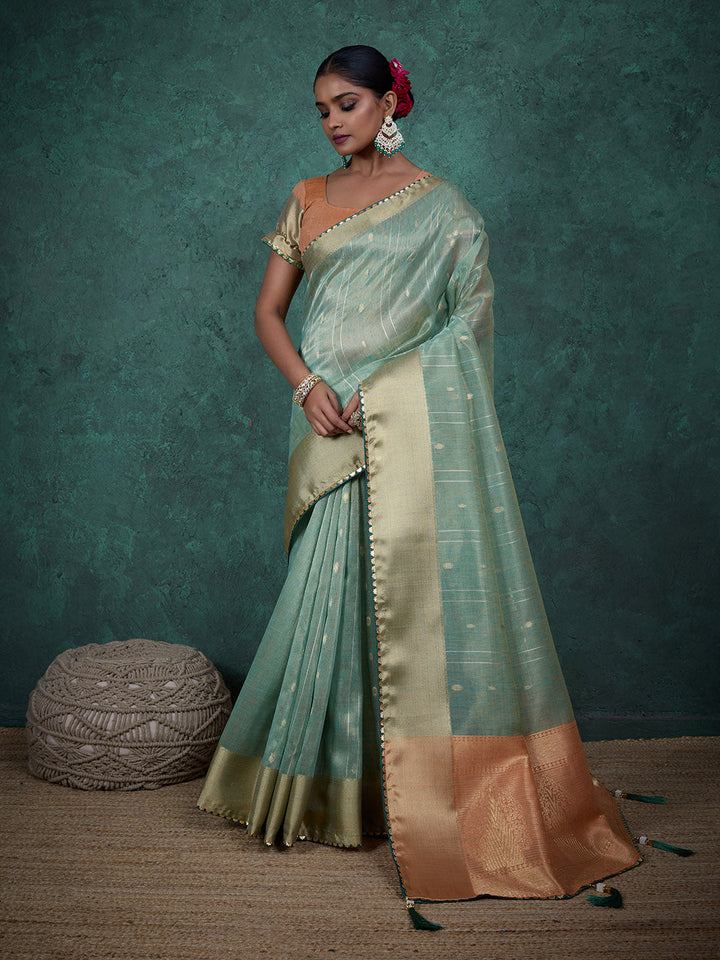 Woven Booti Art silk Saree