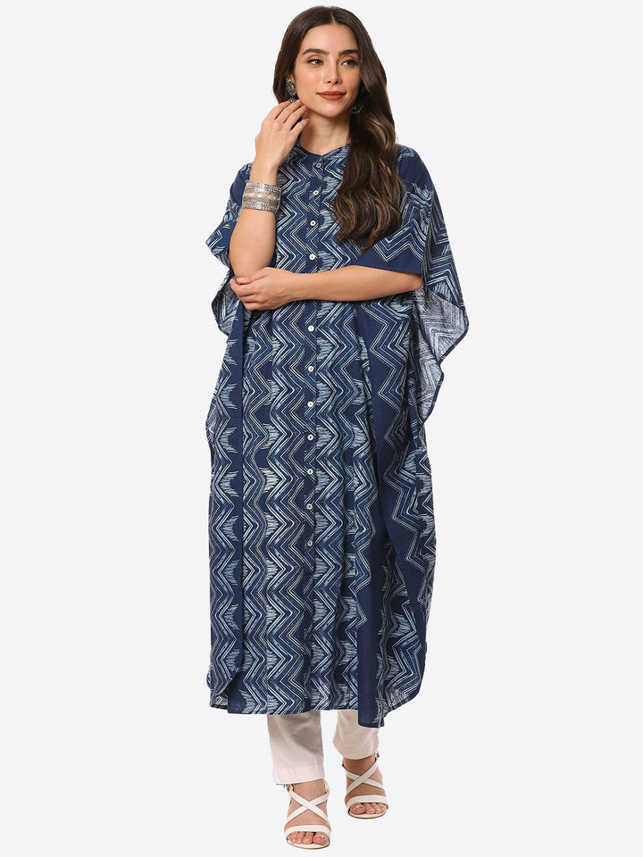 Printed Cotton Kaftan Kurta
