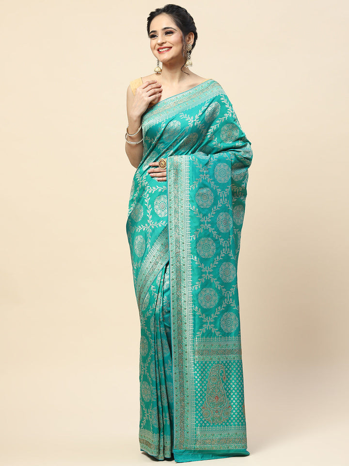 Stone Jaal Woven Banarasi Saree