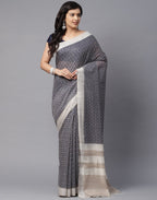 Abstract Cotton Print Saree