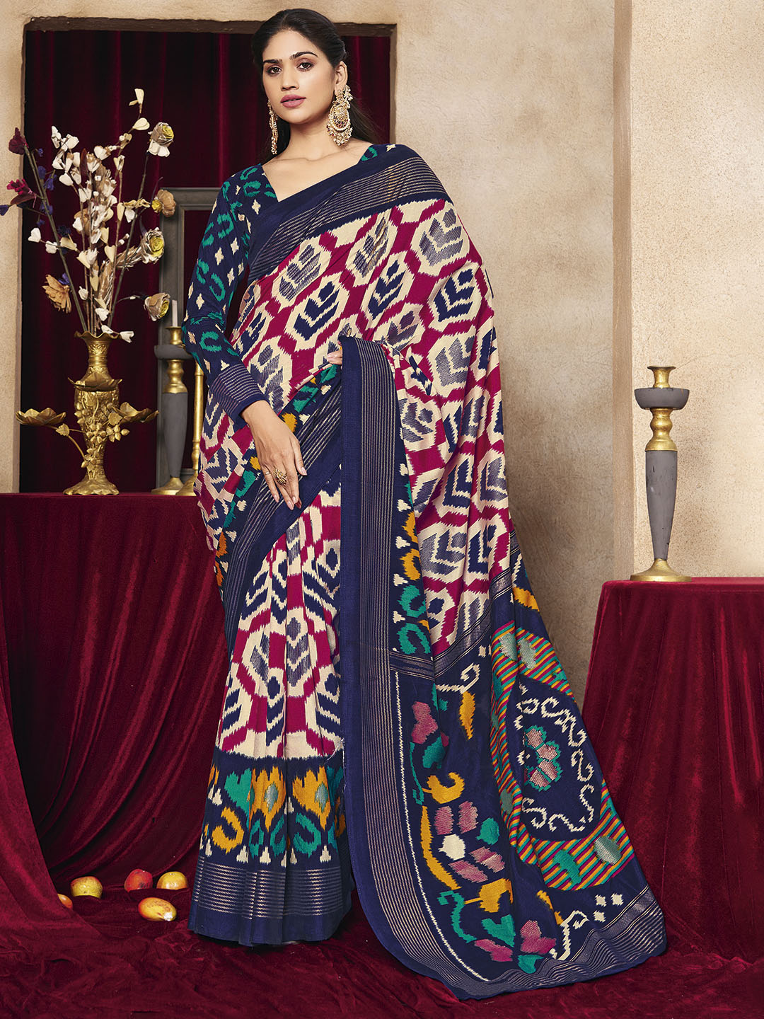Printed Art Silk Saree